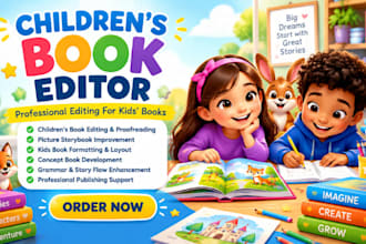 do children book editor, picture storybook, proofread kids book, concept book