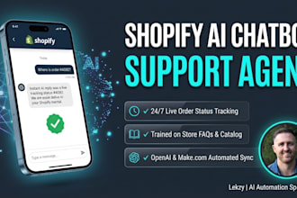 build a shopify ai customer support bot using gpt and make com