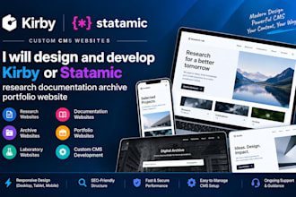design kirby statamic research documentation archive lab porfolio website