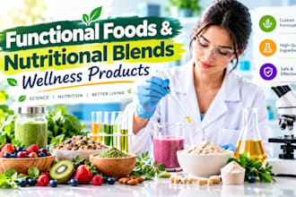 formulate functional  foods, nutritional blends and wellness products