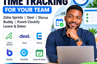 setup time tracking zoho sprints deel elorus buddy punch clockify leave dates