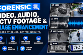 do forensic video, image and audio enhancement, analysis and restoration