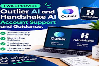 assist with outlier ai and handshake ai onboarding and platform tasks