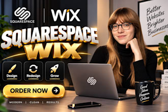 build squarespace website design, squarespace redesign or wixsquaresapce seo