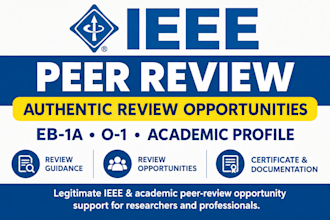 provide peer reviewed ieee certificate judging opportunities for eb1 eb2