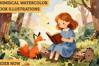 paint whimsical watercolor childrens book illustrations