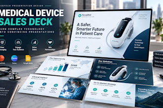 design a medical device sales presentation and medtech product deck