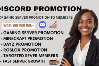 promote minecraft server promotion dayz, rust, fivem, gaming server, discord ad