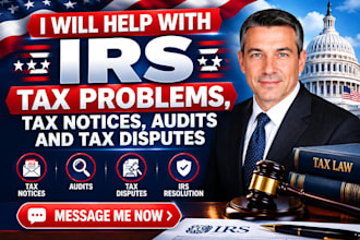 help with irs tax problems, tax notices, audits and tax disputes