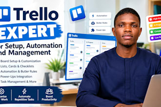 be your trello expert for setup, automation and management