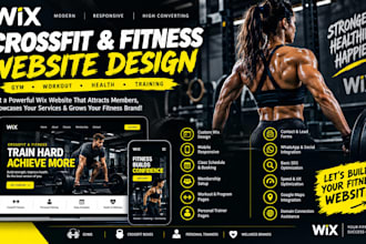 crossfit gym fitness workout health spotless box training badass wix website