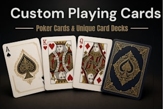 design custom playing card poker card unique card decks and board game designs