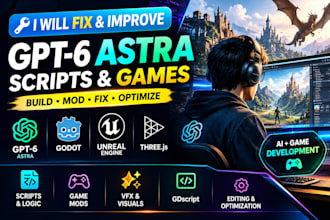 gpt 6 astra script godot games mod unreal engine threejs ai vfx editor gdscript