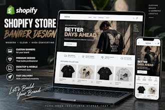 create shopify product graphics and banners for your store