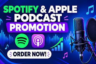 do organic podcast marketing, spotify promotion and apple podcast growth
