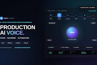advanced ai voice agents, chatbots, db backend with n8n nodejs python vps deploy