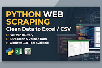build a python script to scrape website data to excel or csv