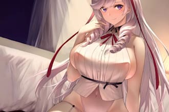 draw lewd, ecchi, sfw, no sfw anime character,  fanart or your oc
