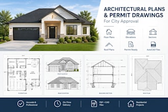 create architectural plans and permit drawings for city approval