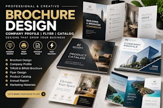 design brochure company profile flyer catalog design corporate profile design