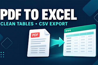 convert PDF price lists and product tables to excel or CSV