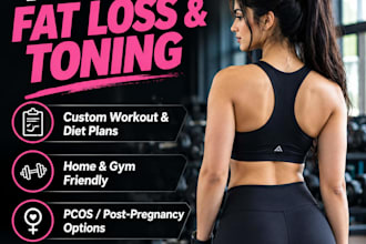 create a custom female workout and diet plan for weight loss