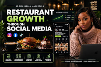 restaurant social media, food marketing, customer attraction, cafe, hotel ads