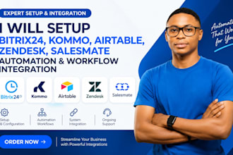 setup bitrix24 kommo airtable automation zendesk salesmate workflow integration