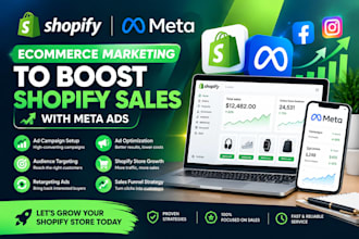 promote ecommerce shopify marketing to boost shopify sales, with meta ads