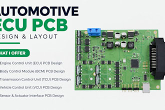 design automotive ecu pcb, vehicle control unit stm32 ecu hardware electronics