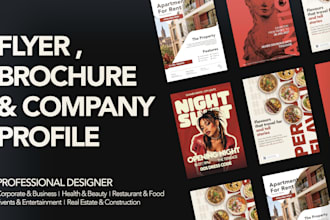design a professional flyer, brochure or company profile