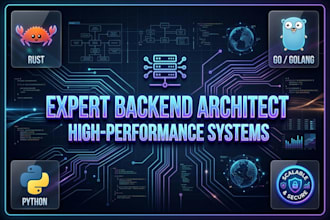 high performance backend, microservice architecture, API using rust, go, fastapi