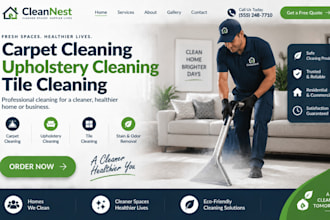 design wix carpet cleaning website upholstery cleaning tile cleaning website
