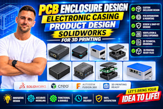 pcb enclosure design electronic casing product design solidworks for 3d printing