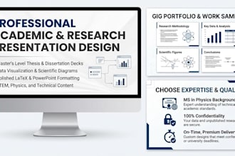 design professional academic and scientific research presentations