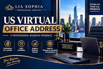 provide a professional US virtual office address for your business