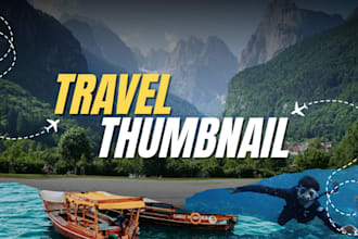 design high CTR travel thumbnail
