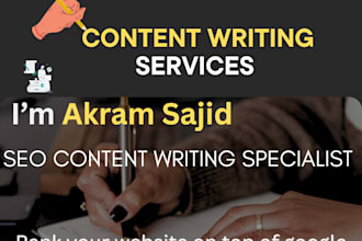 do your professional SEO blogs contant writing