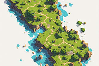 do isometric event map vector festival maps 3d illustrations