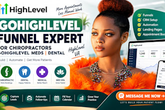 gohighlevel funnel expert for chiropractors gohighlevel meds dental highlevel VA