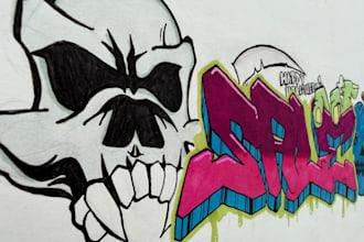 create your name or brand name in graffiti letters for you