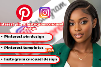 do canva aesthetic pinterest pin instagram carousel template post for coaches