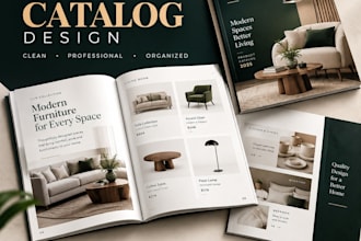 design a professional product catalog for your business