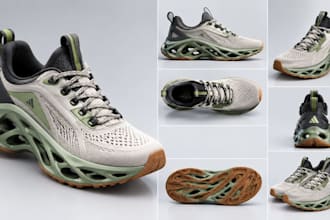 create custom 3d shoe modeling, footwear design, sneaker for 3d printing