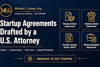 draft a comprehensive startup advisory board agreement