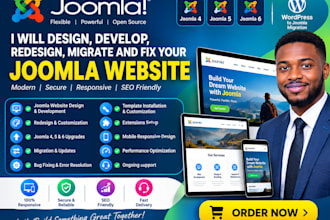 professionally design develop redesign migrate and fix your joomla website