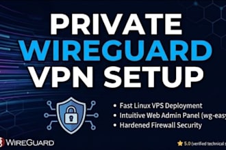 set up a secure wireguard vpn server with web admin panel on your linux v