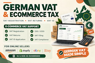 handle german vat registration, vat returns and ecommerce tax compliance oss