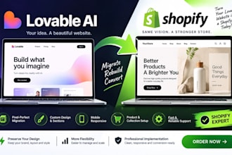 lovable to shopify lovable website lovable migration shopify migration shopify