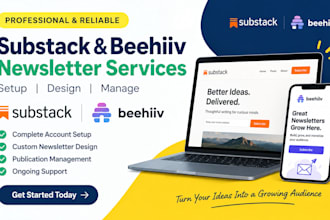setup substack account design beehiiv substack newsletter manage substack